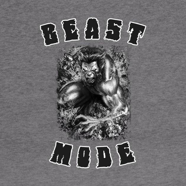 Beast Mode Monochrome by ohshirtdotnet